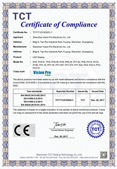 TCT Certificate of Compliance