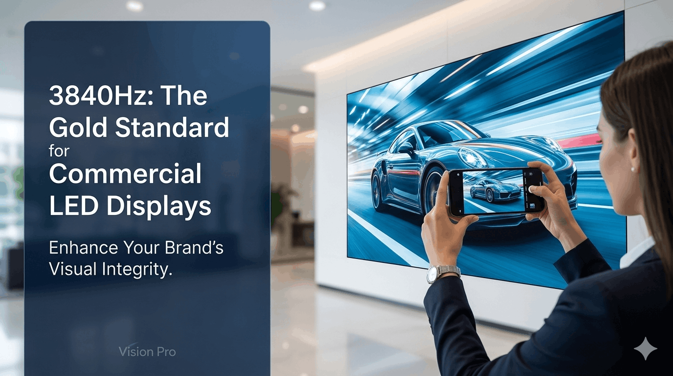 Why 3840Hz Refresh Rate Matters for Commercial LED Displays