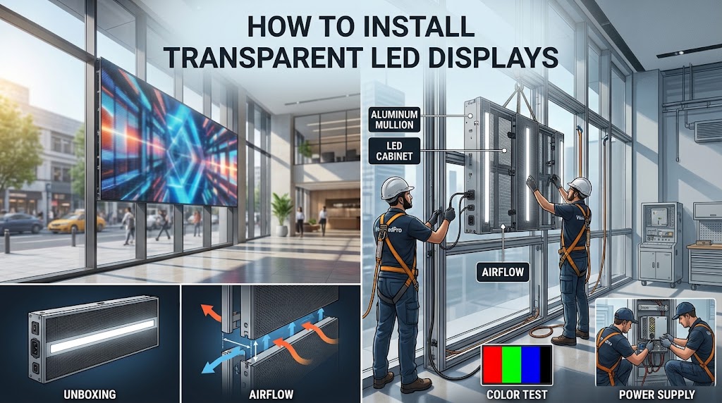 How to Install Transparent LED Displays: A Complete Professional Guide